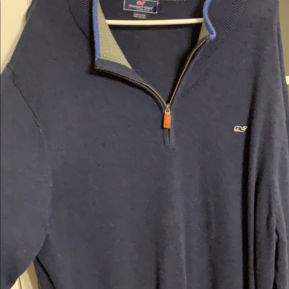 Vinyard Vines Navy Blue Quarterzip